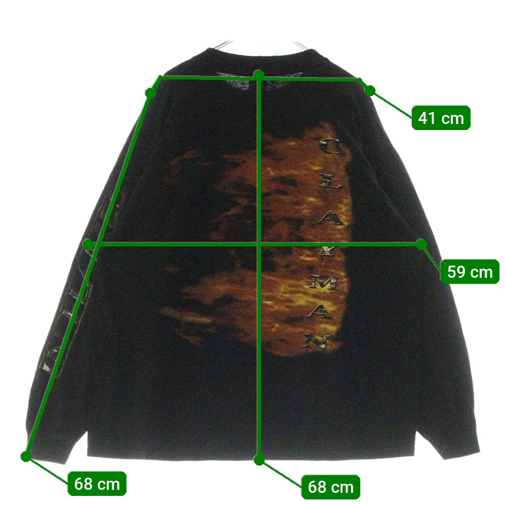 VINTAGE(ヴィンテージ) 00s IN FLAMES CLAY MAN L/S インフレイムス 長袖Tシャツ カットソーブラック