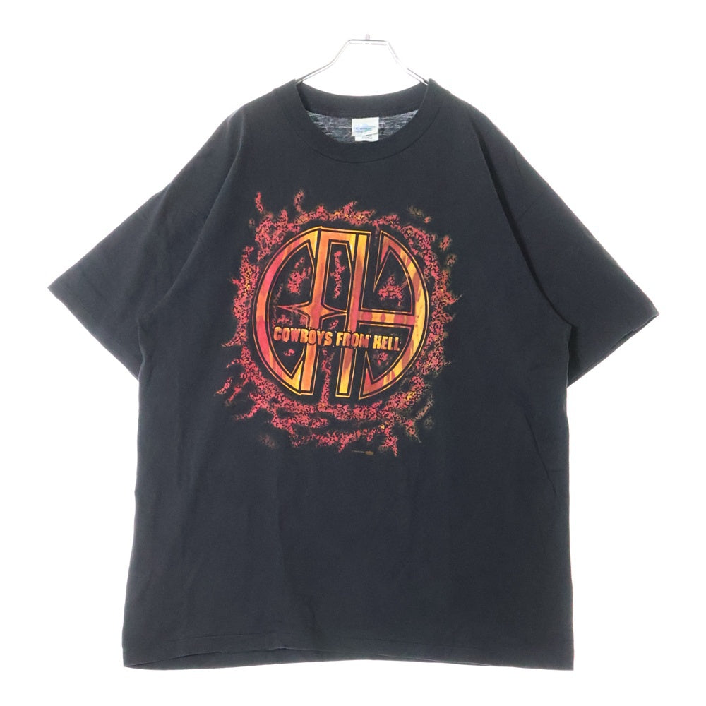 VINTAGE(ヴィンテージ) 90s PANTERA COWBOYS FROM HELL 1995 パンテラ 半袖Tシャツ カットソー ブラック