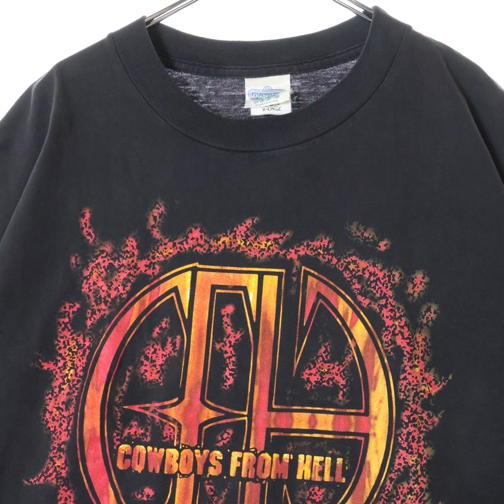 VINTAGE(ヴィンテージ) 90s PANTERA COWBOYS FROM HELL 1995 パンテラ 半袖Tシャツ カットソー ブラック