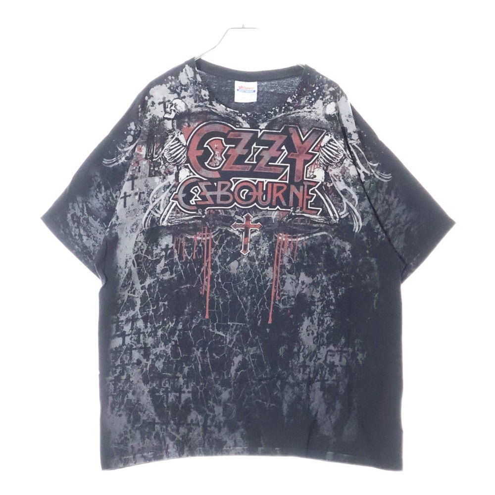 VINTAGE(ヴィンテージ) 00s OZZY OZBOURNE オジーオズボーン 半袖Tシャツ カットソー ブラック