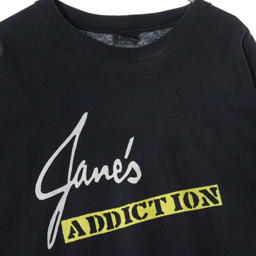 VINTAGE(ヴィンテージ) 90-00s JANES ADDICTION ジェーンズアディクション 半袖Tシャツ カットソー ブラック