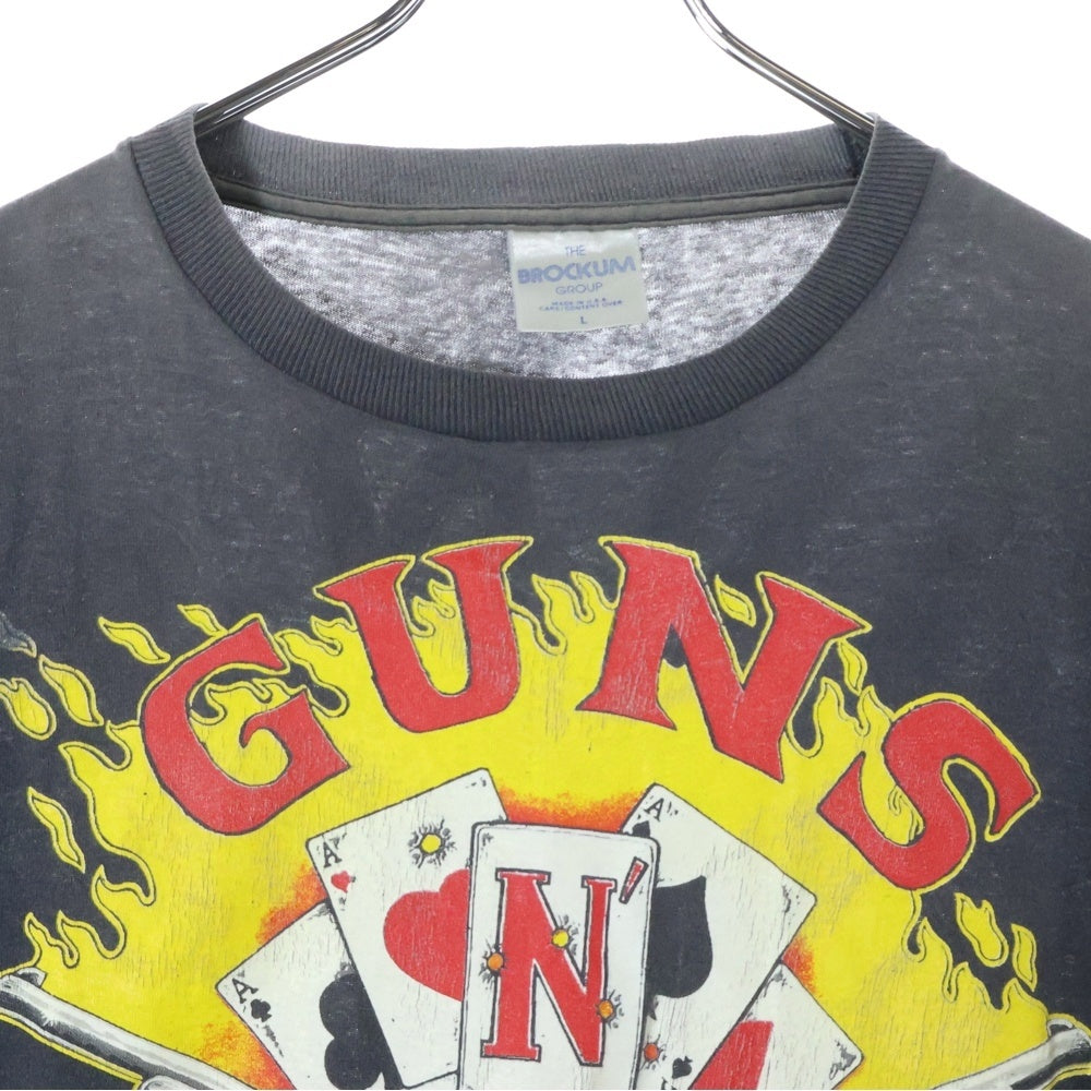 VINTAGE(ヴィンテージ) 90s GUNS N ROSES 1991 ガンズアンドローゼズ 半袖Tシャツ カットソー ブラック