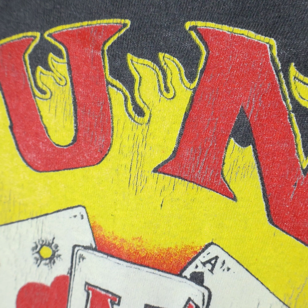 VINTAGE(ヴィンテージ) 90s GUNS N ROSES 1991 ガンズアンドローゼズ 半袖Tシャツ カットソー ブラック