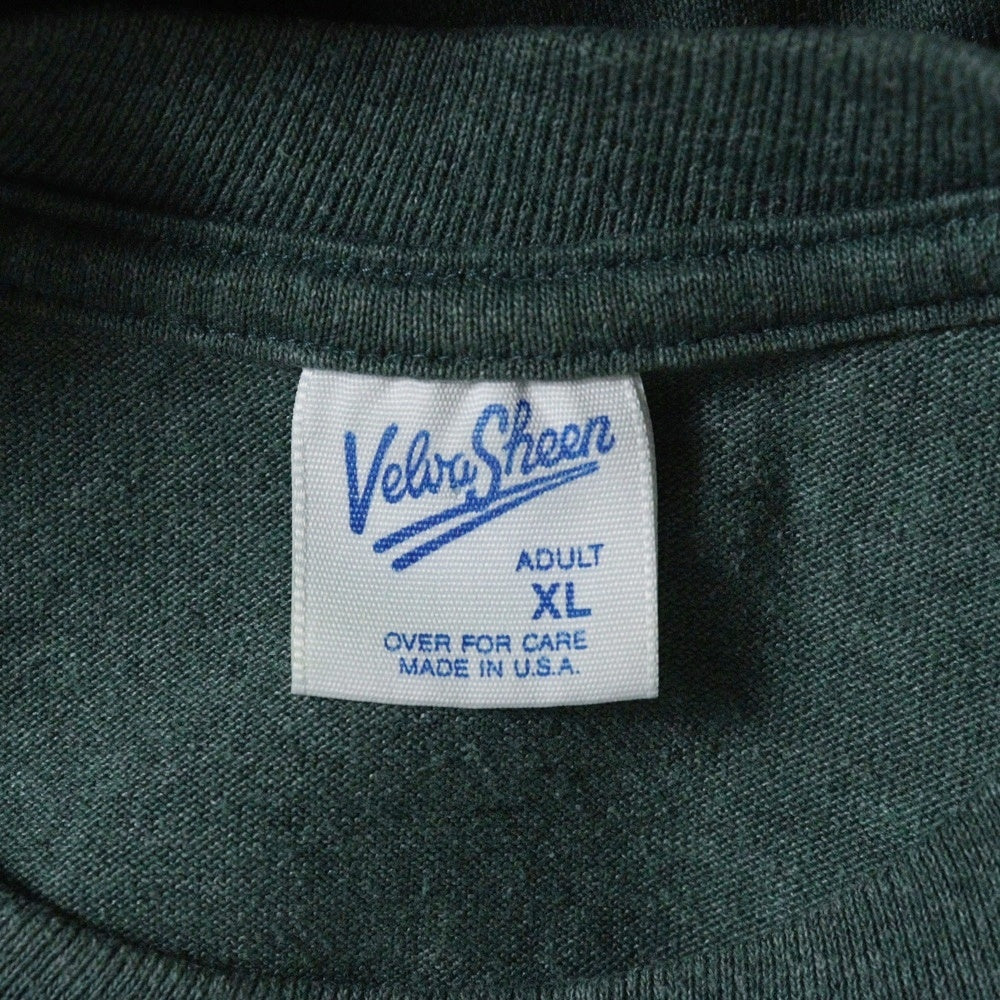 VINTAGE(ヴィンテージ) 90s DISNEY Minnie VELVA SHEEN ディズニー ミニー ヴェルバシーン フロントプリント Tシャツ 半袖カットソー グリーン