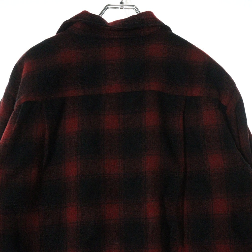 VINTAGE(ヴィンテージ) 60s TOWNCRAFT PENNEY タウンクラフト オンブレ チェック 長袖 シャツ レッド