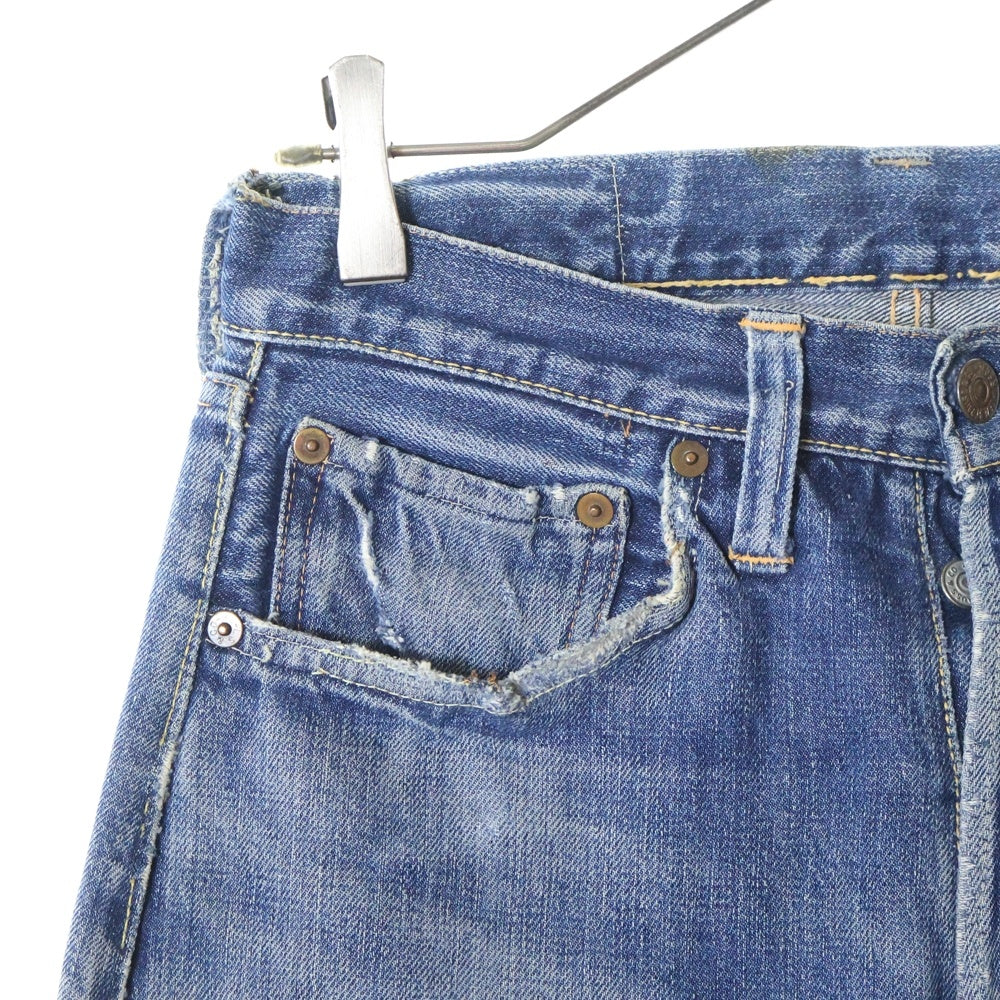 Levi's(リーバイス) 40-50s VINTAGE 501XX ボタン裏刻印無し ボタンフライ3つ デニム パンツ インディゴ