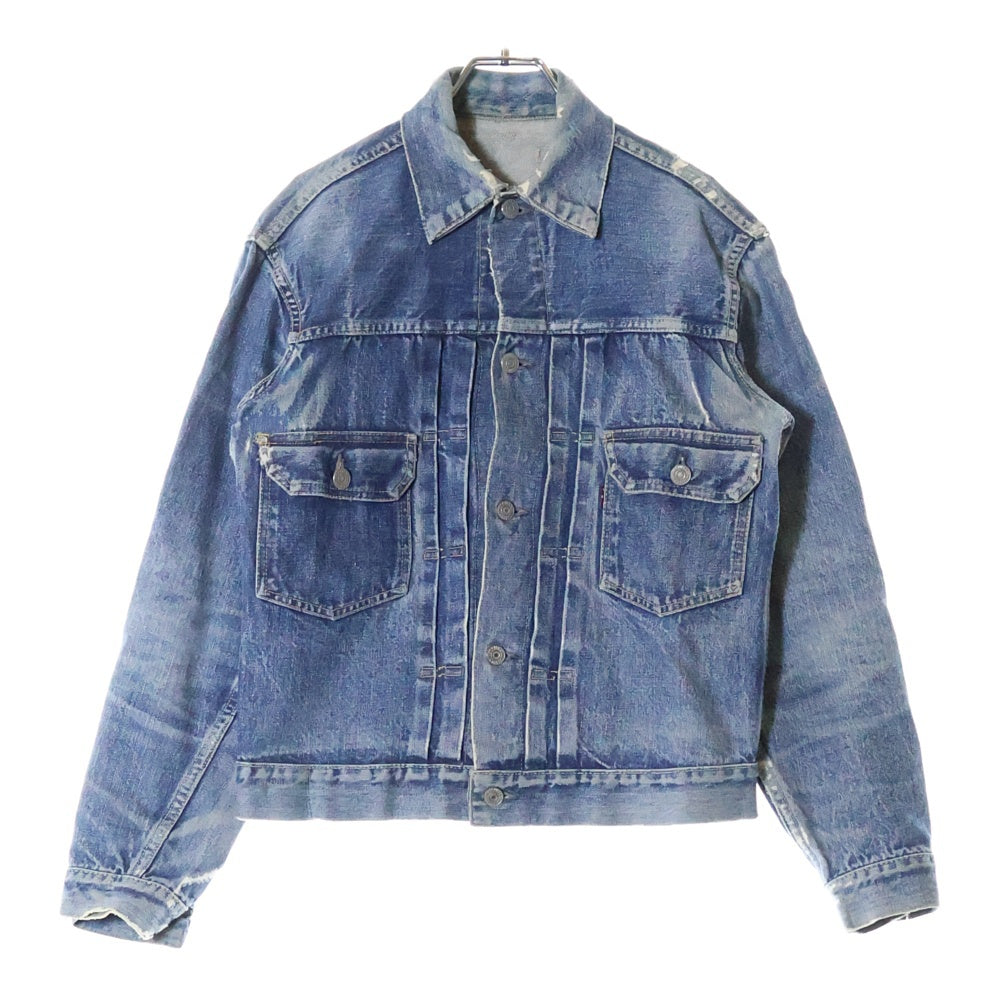 Levi's(リーバイス) 50s VINTAGE 507XX 2nd BIG E 紙パッチ ボタン裏刻印17 均等V デニム ジャケット インディゴ