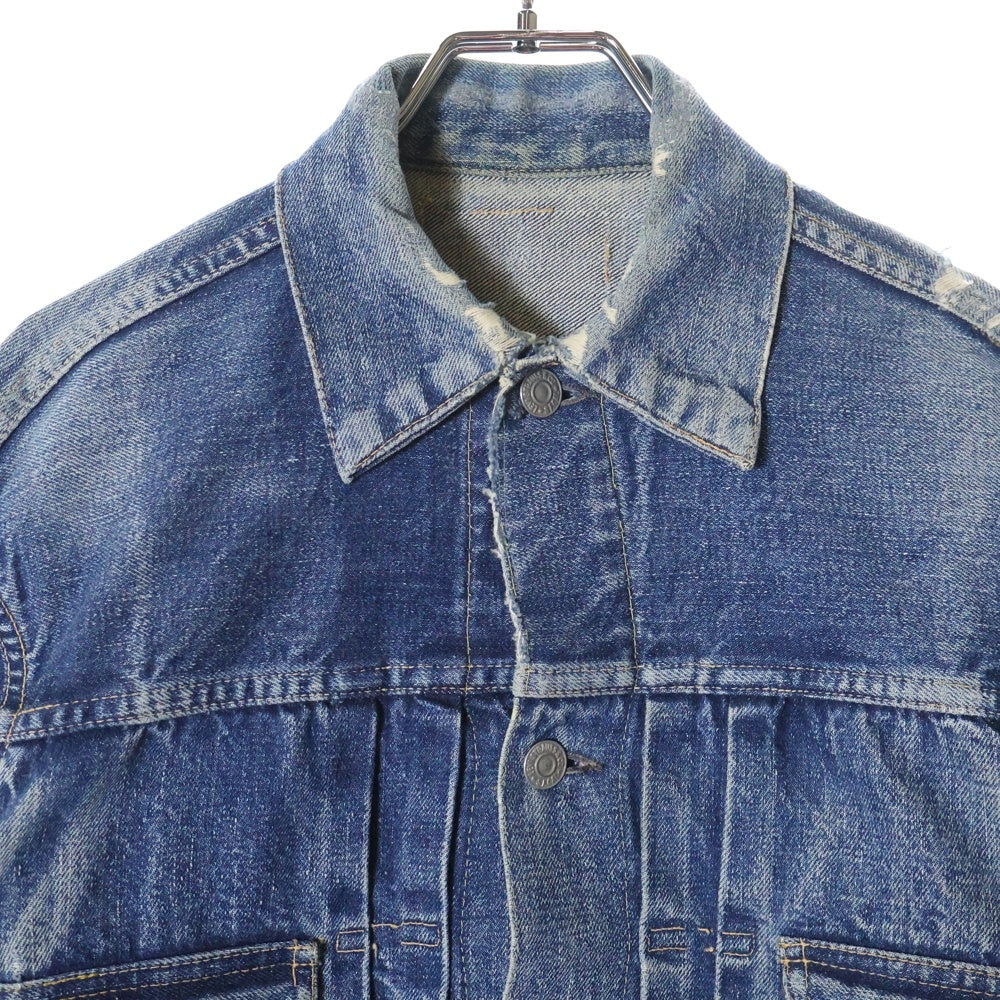 Levi's(リーバイス) 50s VINTAGE 507XX 2nd BIG E 紙パッチ ボタン裏刻印17 均等V デニム ジャケット インディゴ