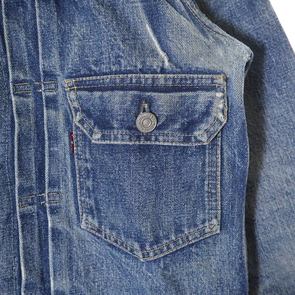 Levi's(リーバイス) 50s VINTAGE 507XX 2nd BIG E 紙パッチ ボタン裏刻印17 均等V デニム ジャケット インディゴ