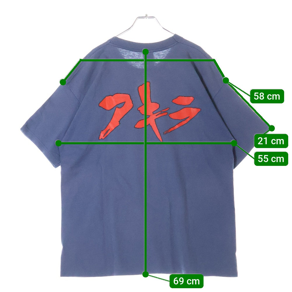 VINTAGE(ヴィンテージ) 90s AKIRA TETSUO ARM NAVY TEE アキラ 鉄雄 アームプリント半袖Tシャツ カットソー ネイビー