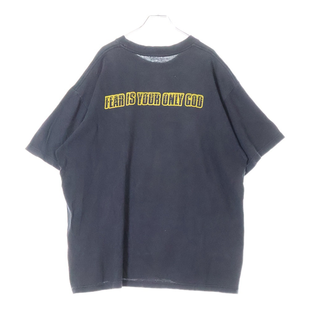 VINTAGE(ヴィンテージ) 90s RAGE AGAINST THE MACHINE 1996 EVIL EMPIRE BLACK TEE レイジ アゲインスト ザ マシーン バンド 両面プリント半袖Tシャツ カットソー ブラック