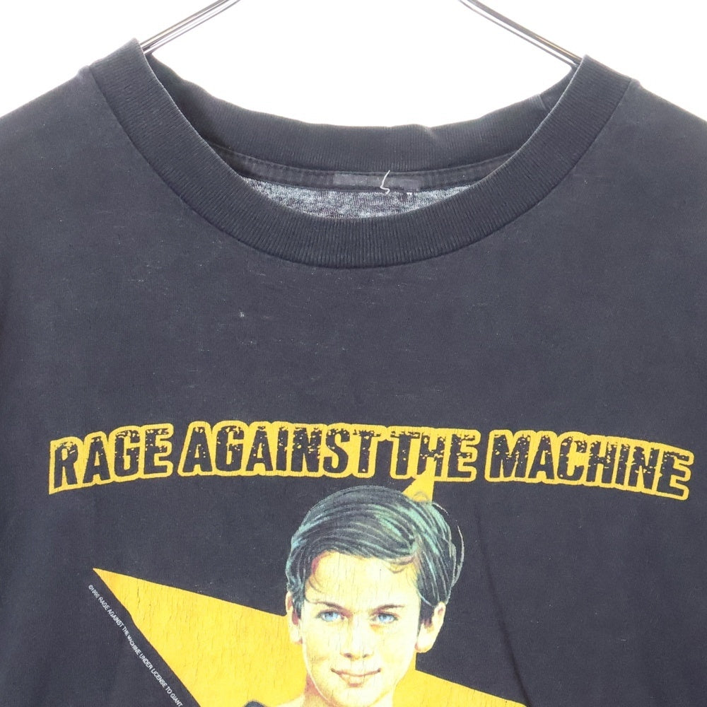 VINTAGE(ヴィンテージ) 90s RAGE AGAINST THE MACHINE 1996 EVIL EMPIRE BLACK TEE レイジ アゲインスト ザ マシーン バンド 両面プリント半袖Tシャツ カットソー ブラック