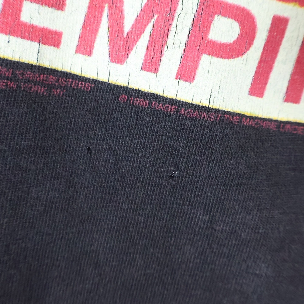 VINTAGE(ヴィンテージ) 90s RAGE AGAINST THE MACHINE 1996 EVIL EMPIRE BLACK TEE レイジ アゲインスト ザ マシーン バンド 両面プリント半袖Tシャツ カットソー ブラック