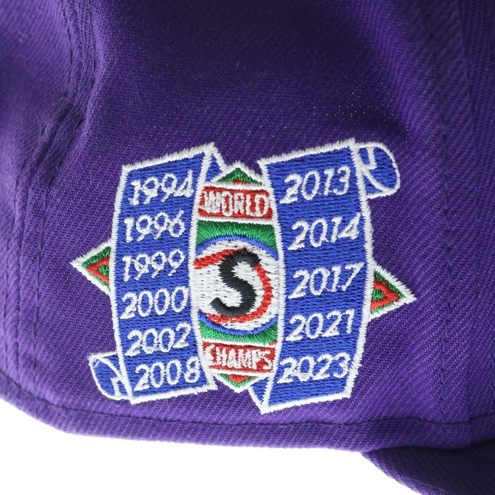 SUPREME(シュプリーム) 23AW ×New Era Hebrew Cap ニューエラ ヘブライロゴ ベースボールキャップ 帽子 パープル