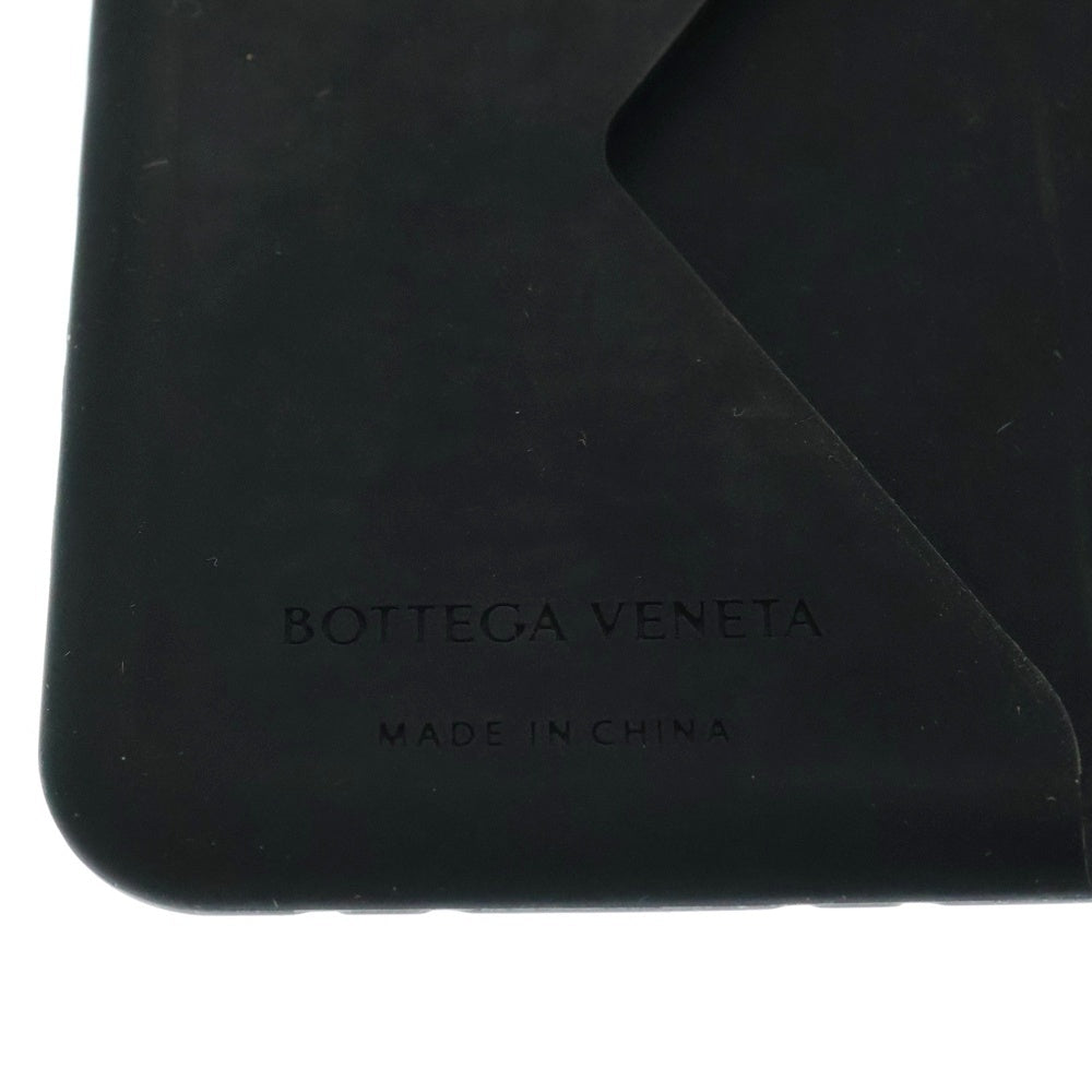 BOTTEGA VENETA(ボッテガヴェネタ) INTRECCIATO RUBBER CARD CASE イントレチャート 二つ折り ラバー カードケース ブラック