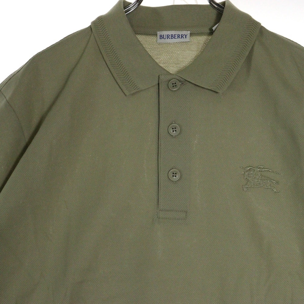 BURBERRY(バーバリー) 25SS BURBERRY POLO SHIRTS ロゴ刺繍ショートスリーブポロシャツ 8108094