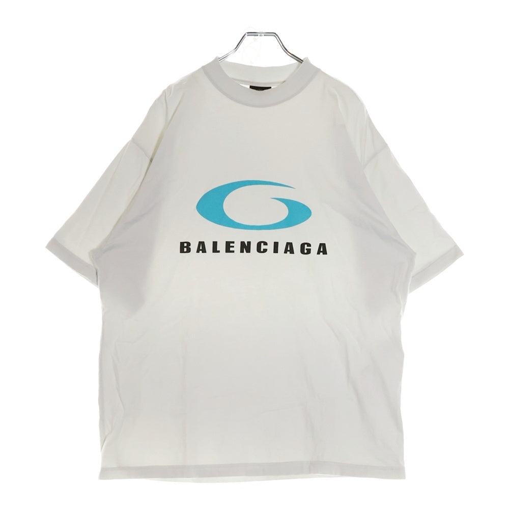 BALENCIAGA(バレンシアガ) 24AW LOOP SPORTS TCON MEDIUM FIT TEE ミディアムフィット 半袖Tシャツ カットソー JP57 2024 00891 VL03 764235ホワイト