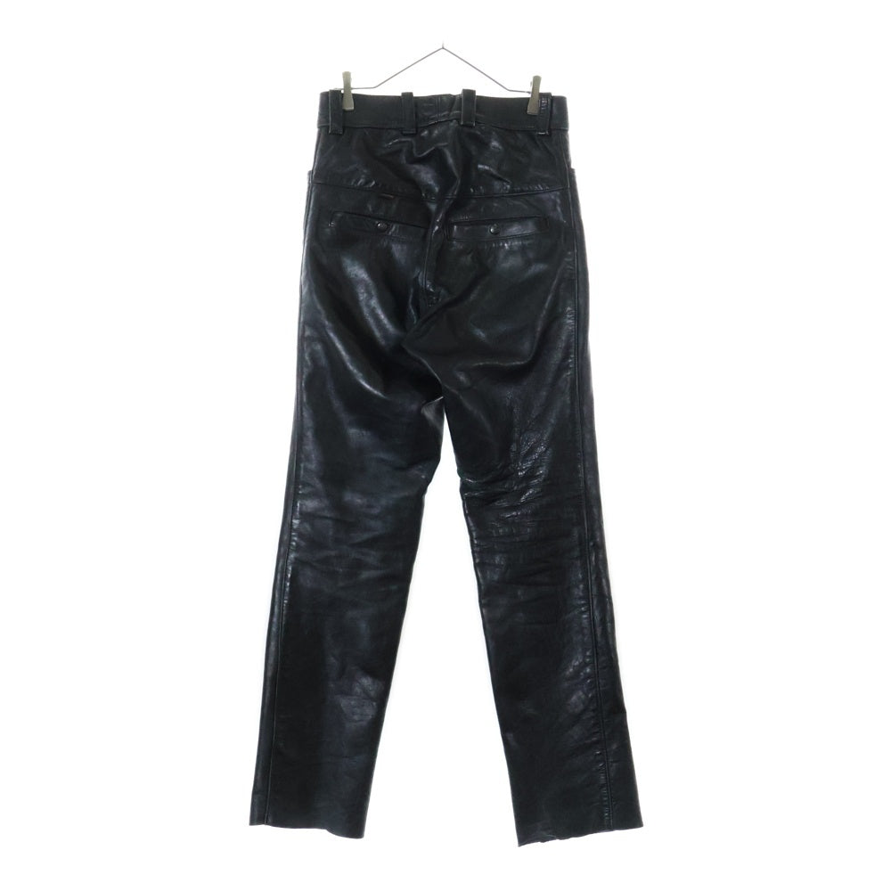 VANSON(バンソン) LEATHER TALON ZIP レザー ロング パンツ ブラック