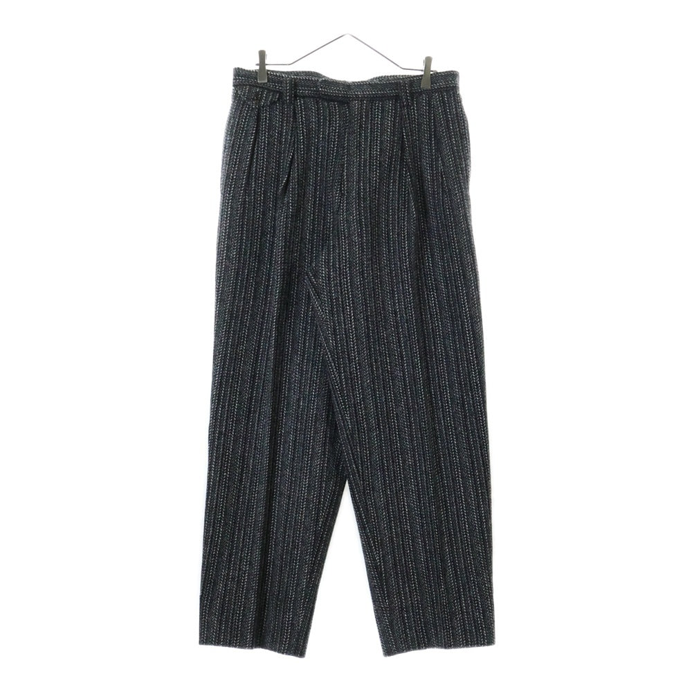 MAATEE&SONS(マーティーアンドサンズ) LAURENCE HARRIS TWEED UNREAL REAL CLOTHES 別注 MTUN4303-0205 ローレンス 2タック インプリーツ ワイド スラックス ハリスツイード グレー