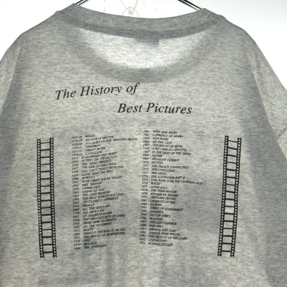 VINTAGE(ヴィンテージ) 90s Celebrete the 67th Academy Awards with General Cinema MOVIE TEE 67回 アカデミー賞 ムービー Tシャツ 半袖カットソー グレー