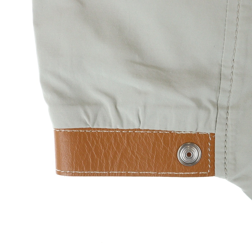 UNDERCOVER(アンダーカバー) 10ss LESS BUT BETTER期 URCR N1 MINI SKIRT レザー切替 シルク ミニスカート E1602 ブラウン/オレンジ