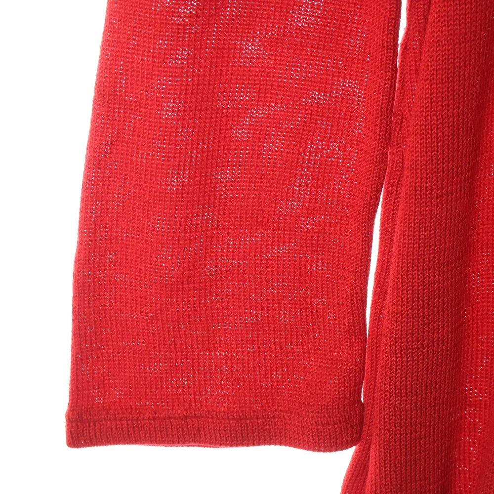 UNDERCOVERISM(アンダーカバイズム) 02AW CABLE KNIT SWEATER 魔女期 LOSER Vネックニット セーター レッド