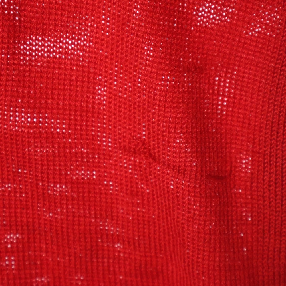 UNDERCOVERISM(アンダーカバイズム) 02AW CABLE KNIT SWEATER 魔女期 LOSER Vネックニット セーター レッド