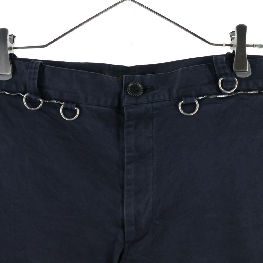 UNDERCOVERISM(アンダーカバイズム) 03SS SCAB COTTON TROUSERSスキャブ期 クラストパンツ ストレート トラウザーズ 瘡蓋 民族柄 ツギハギ ブラック