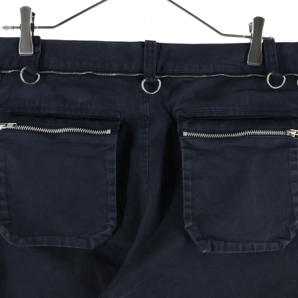 UNDERCOVERISM(アンダーカバイズム) 03SS SCAB COTTON TROUSERSスキャブ期 クラストパンツ ストレート トラウザーズ 瘡蓋 民族柄 ツギハギ ブラック