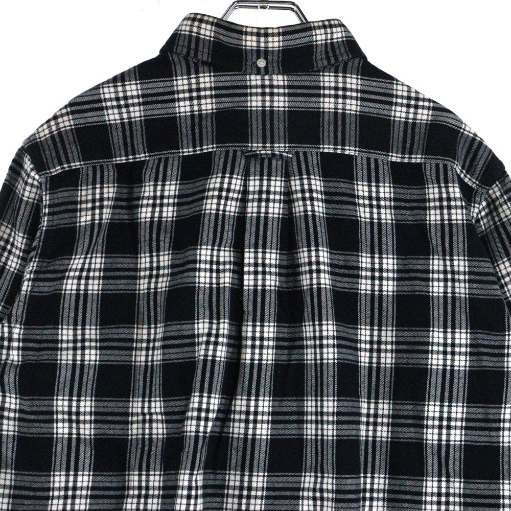 STUSSY(ステューシー) プルオーバー ネル チェック ボタンダウン 長袖シャツ ネイビー