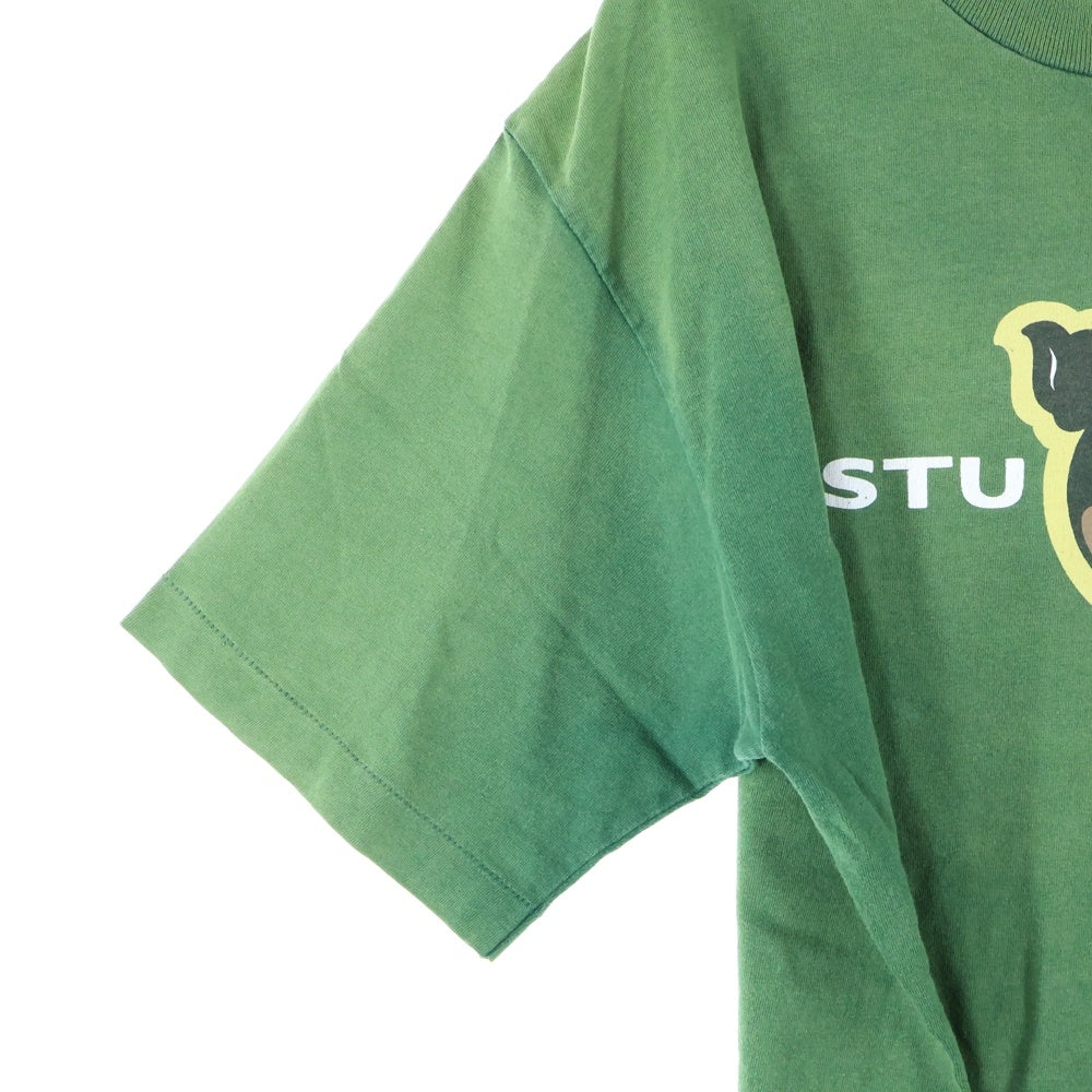 STUSSY(ステューシー) 90s OLD STUSSY DOG PRINT TEE オールドステューシー ドッグ プリント Tシャツ 半袖カットソー グリーン