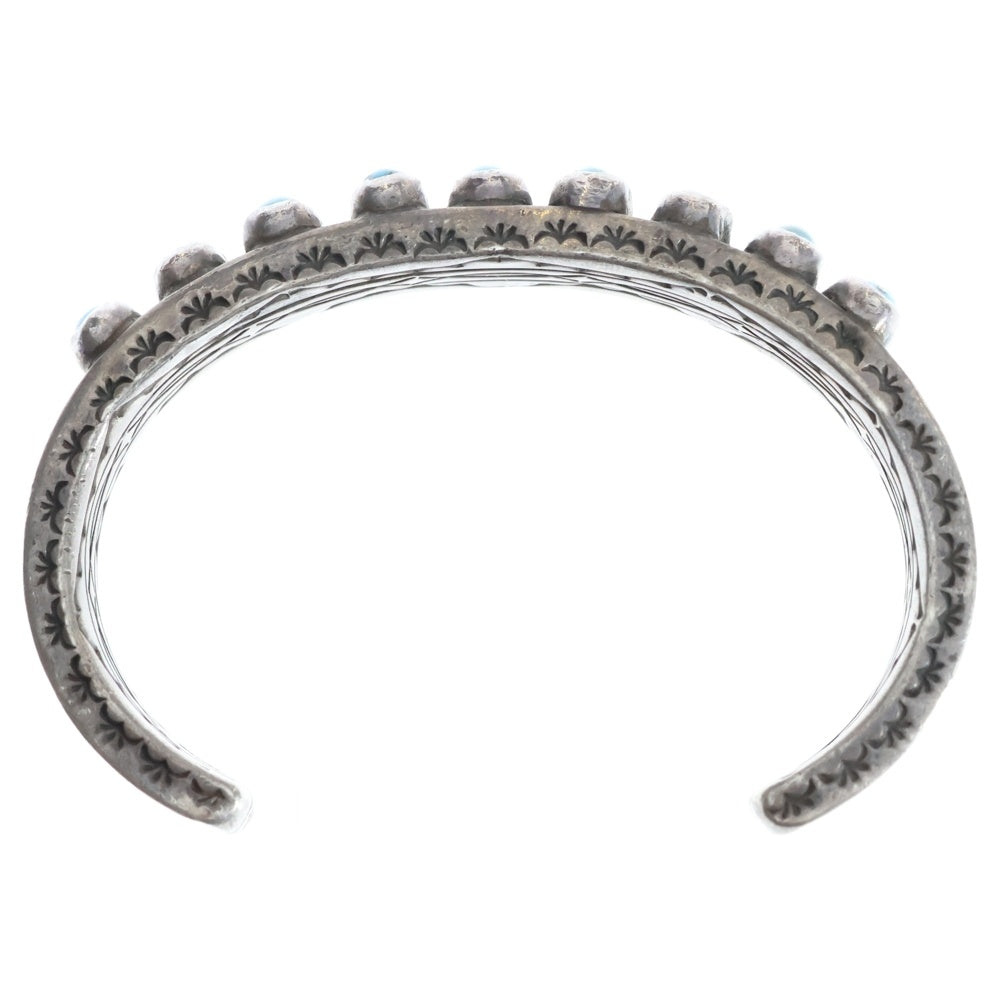 INDIAN JEWELRY(インディアンジュエリー) NAVAJO GS STERLING Grace Silver ナバホ族 グレイスシルバー スターリング シルバー ターコイズ バングル