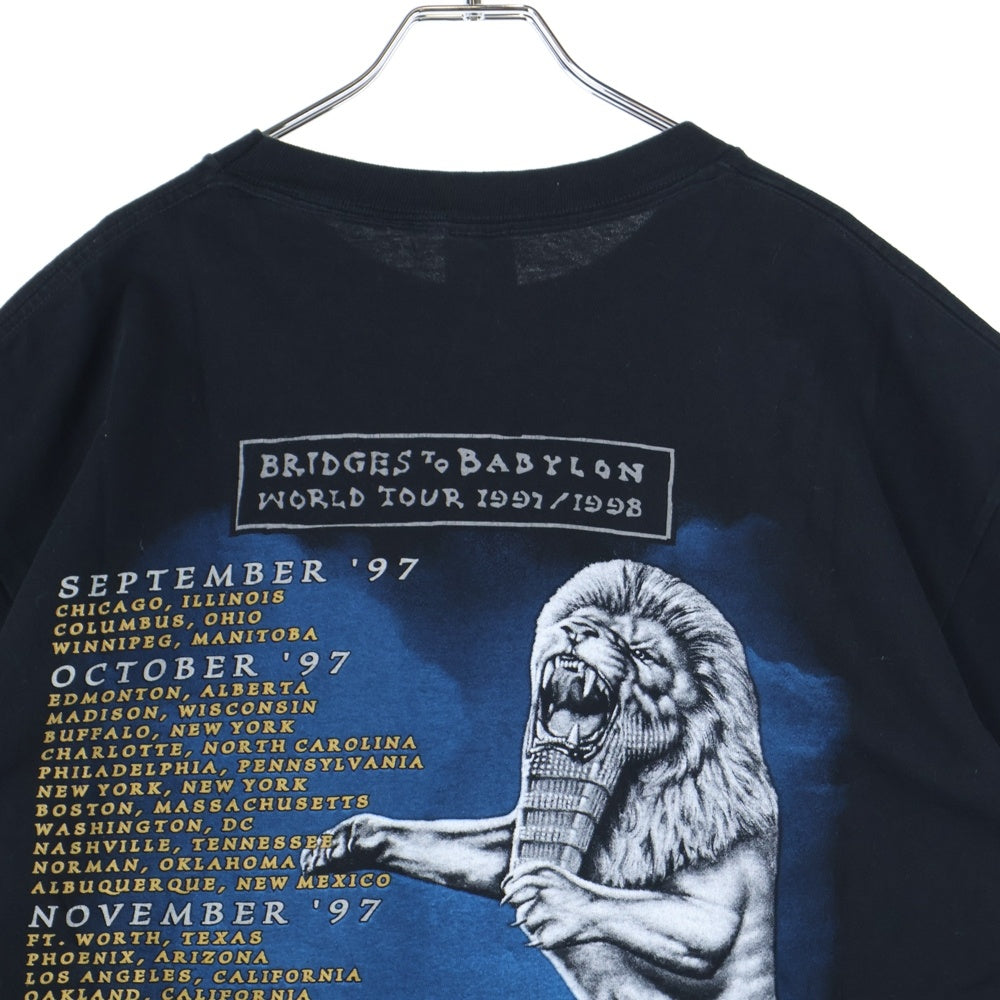 VINTAGE(ヴィンテージ) 90s The Rolling Stones Bridges to Babylon World Tour ローリングストーンズ ワールドツアー 半袖Tシャツ ブラック