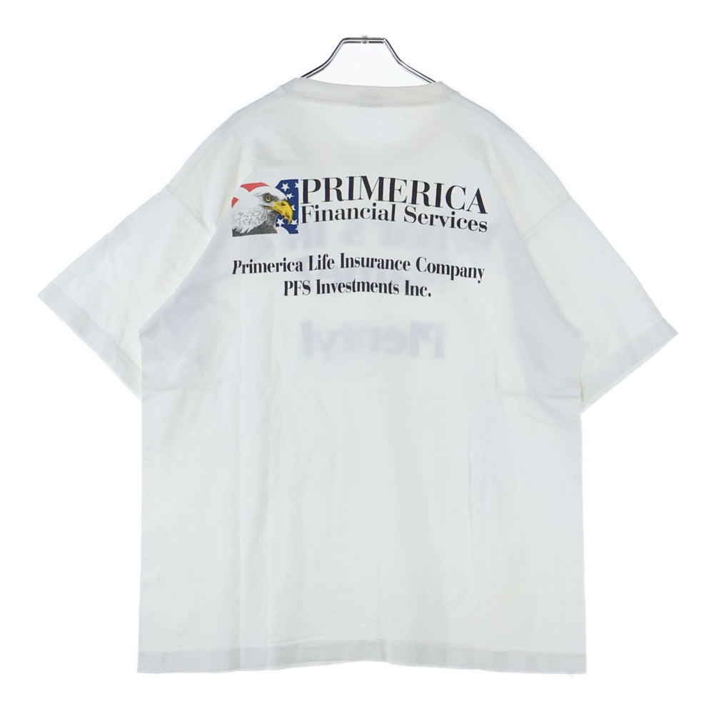 VINTAGE(ヴィンテージ) 90s PRIMERICA WHAT'S IN A NAME PLENTY 両面プリント Tシャツ 半袖カットソー ホワイト
