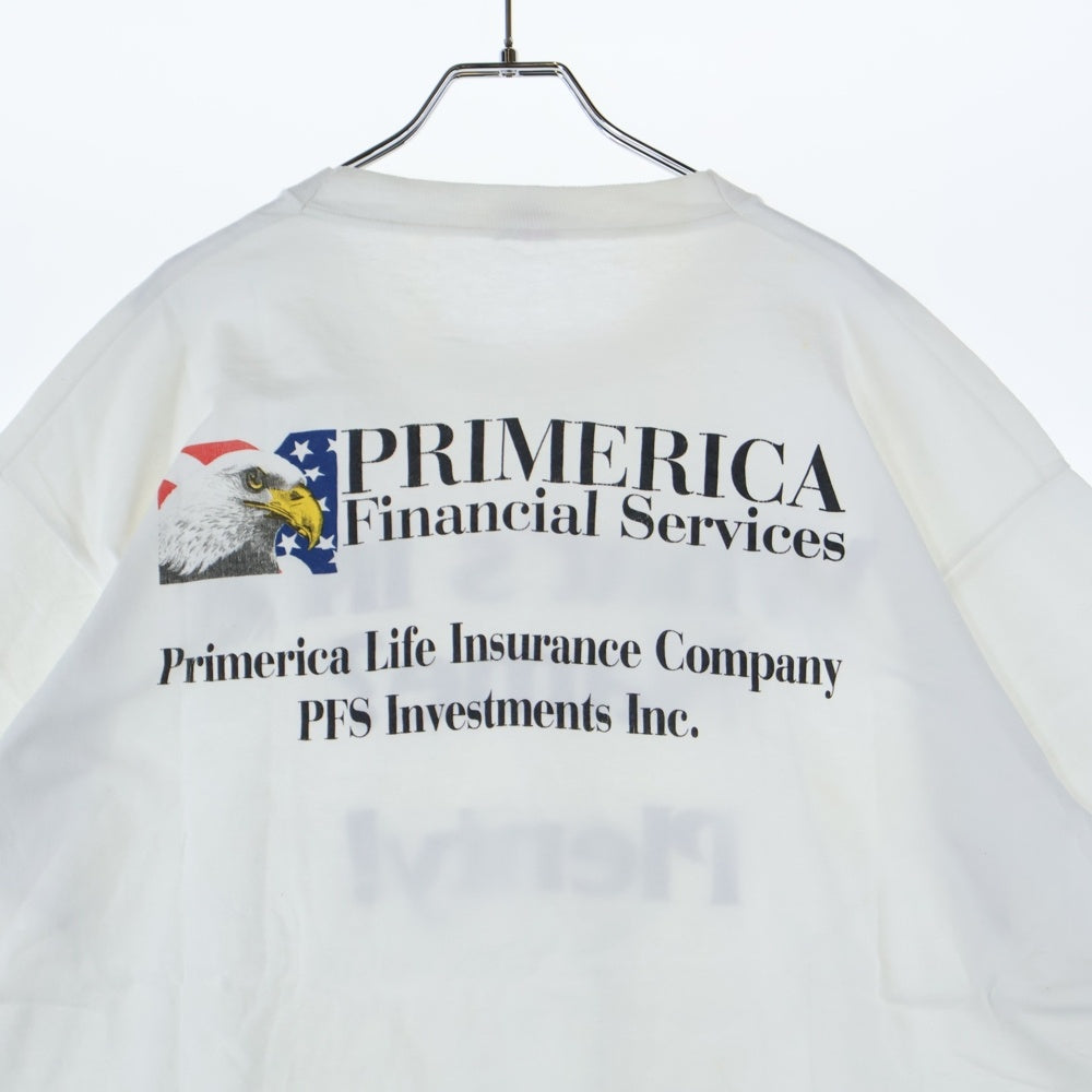 VINTAGE(ヴィンテージ) 90s PRIMERICA WHAT'S IN A NAME PLENTY 両面プリント Tシャツ 半袖カットソー ホワイト