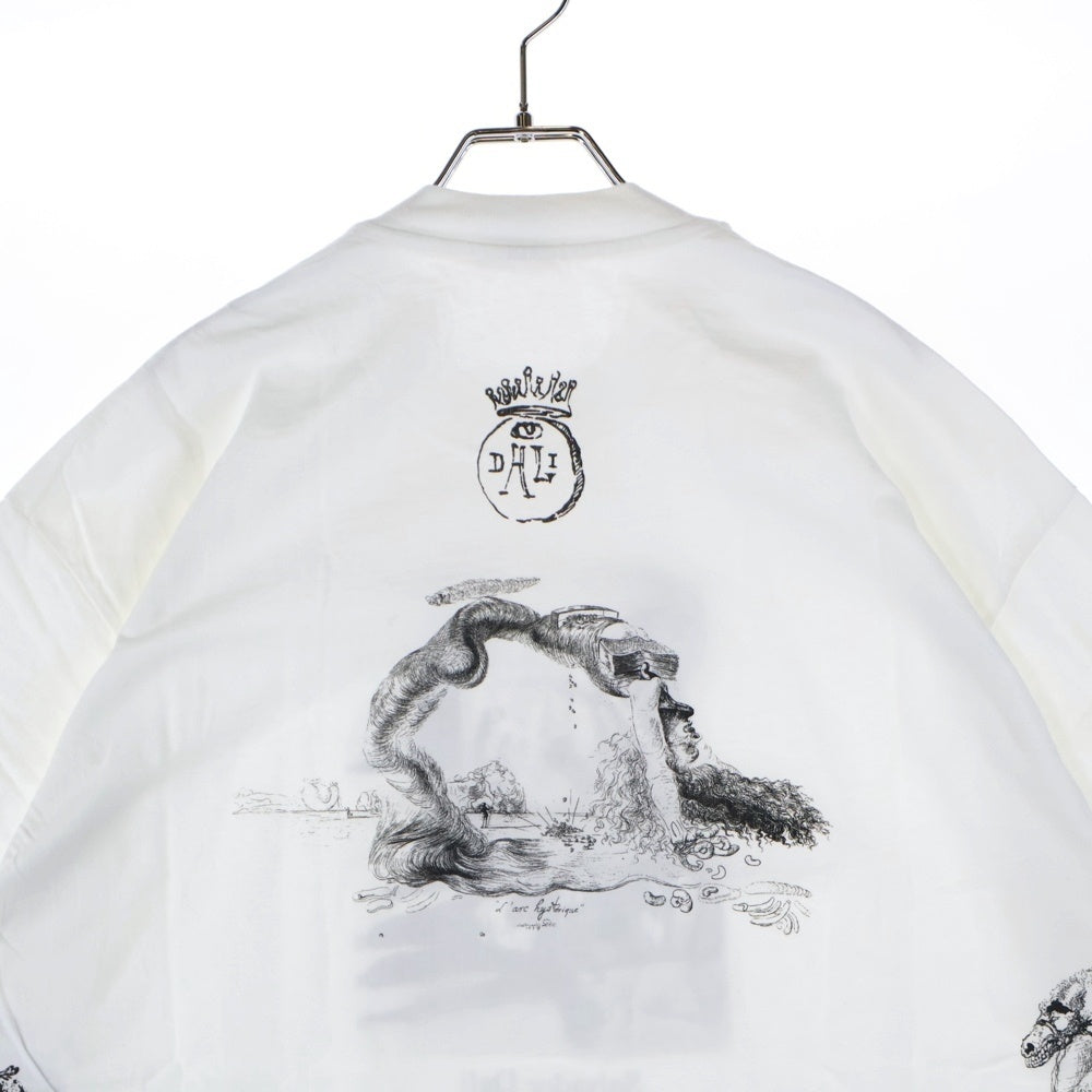 VINTAGE(ヴィンテージ) 90s Salvador Dali ダリ マルチプリント Tシャツ 半袖カットソー ホワイト