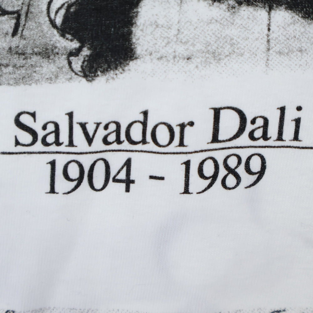 VINTAGE(ヴィンテージ) 90s Salvador Dali ダリ マルチプリント Tシャツ 半袖カットソー ホワイト
