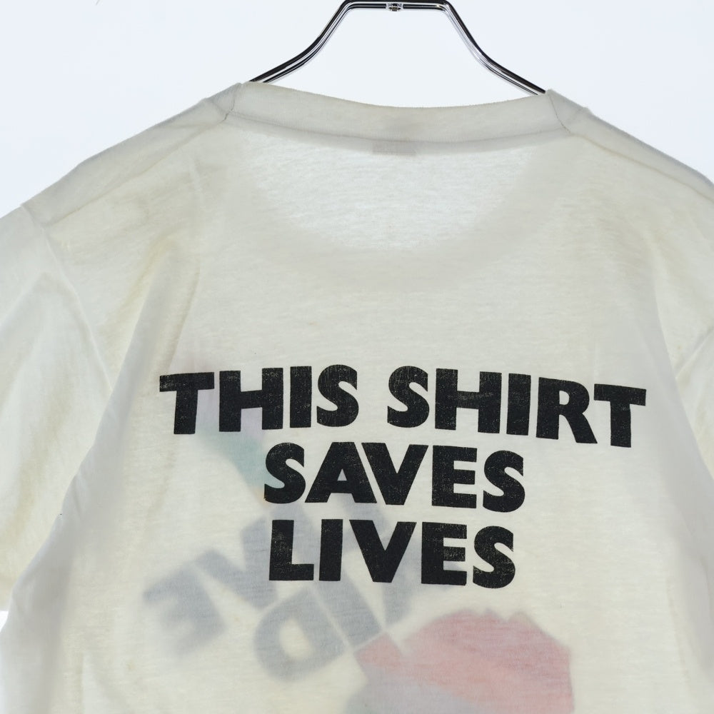 VINTAGE(ヴィンテージ) 80s LIVE AID ライブエイド 半袖Tシャツ ホワイト