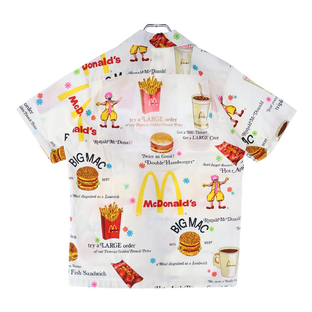 VINTAGE(ヴィンテージ) 60ー70s McDonald's S/S HAWAIIAN マクドナルド オープンカラー 半袖 シャツ ホワイト
