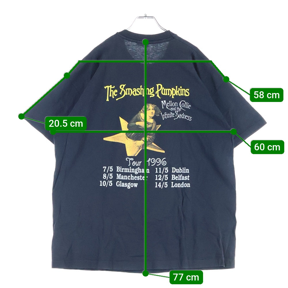 VINTAGE(ヴィンテージ) 90s THE SMASHING PUMPKINS MELLON COLLIE AND THE INFINITE SADNESS 1996 BOOTLEGスマッシング パンプキンズ メロンコリー 半袖Tシャツ カットソー ブラック