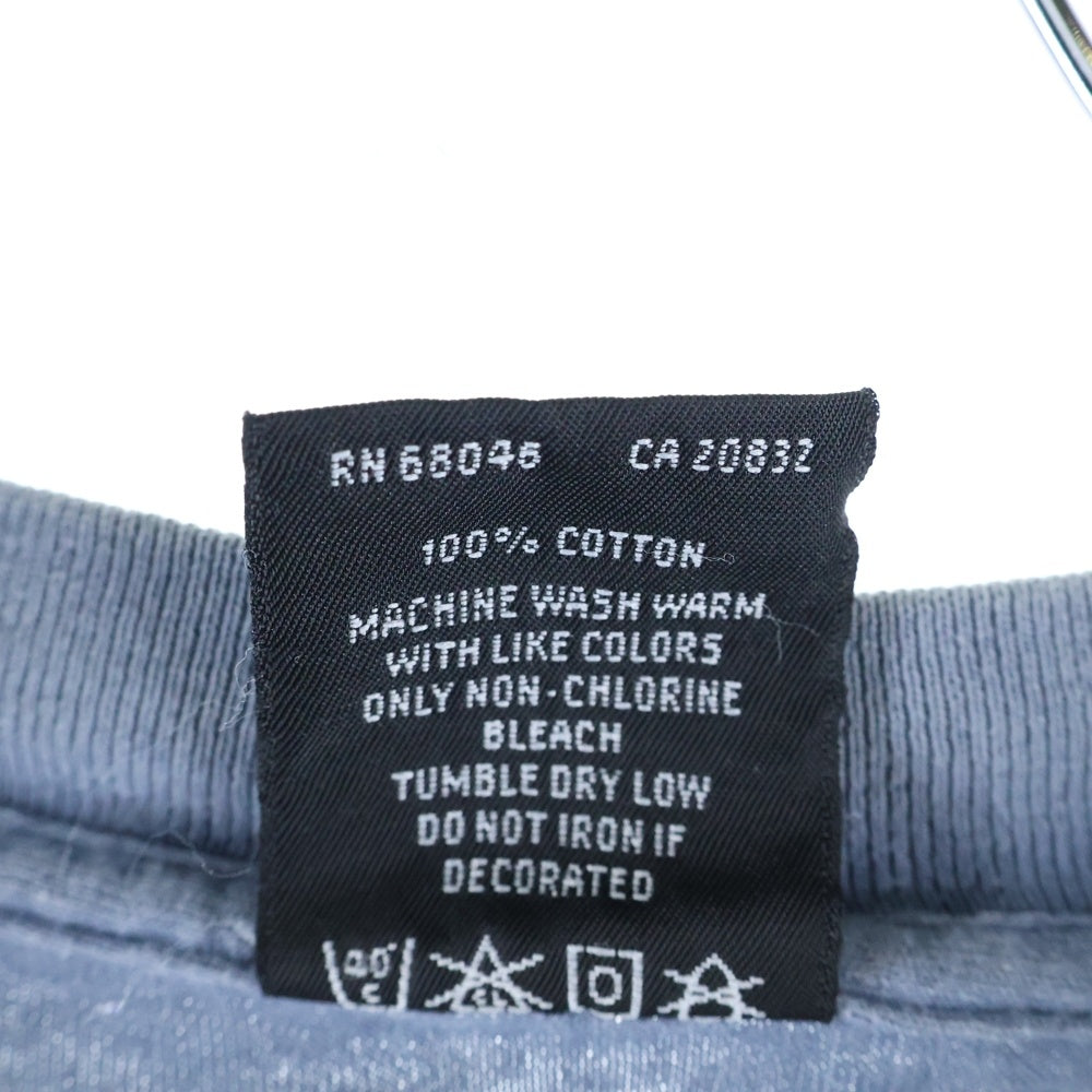 VINTAGE(ヴィンテージ) 90s RAGE AGAINST THE MACHINE DOWN RODED SLATE レイジ・アゲインスト・ザ・マシーン ダウンジャケット スレート Tシャツ 半袖カットソー ブルー