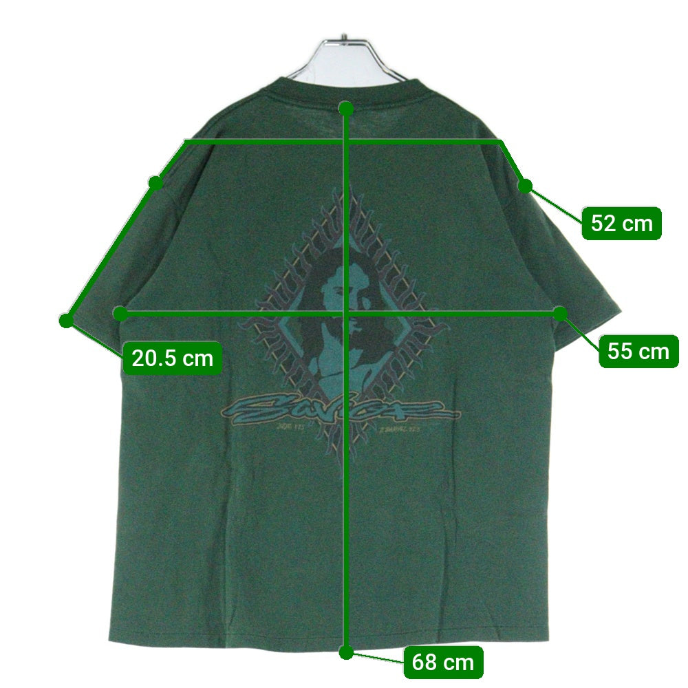 VINTAGE(ヴィンテージ) 90s SAVIOR JUDE 2 SAMUEL セイヴィアー ユダ キリスト 半袖Tシャツカットソー グリーン