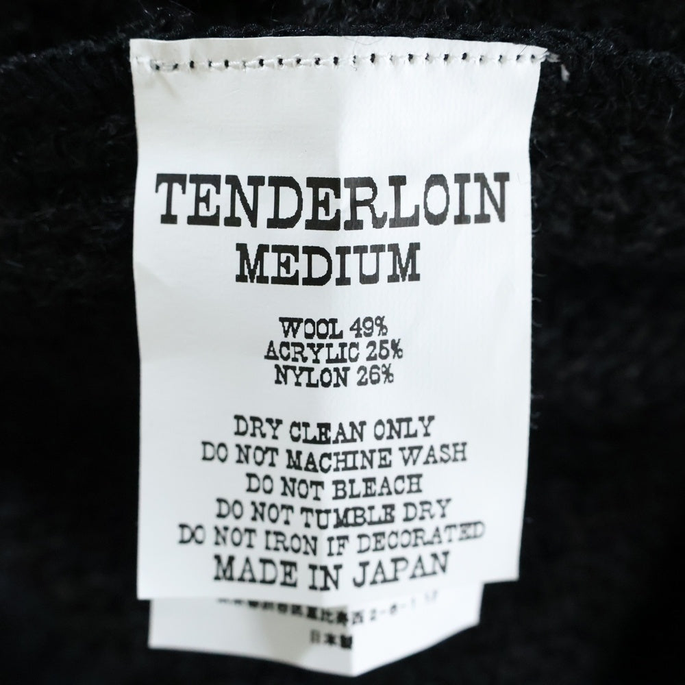 TENDERLOIN(テンダーロイン) MOHAIR CARDIGAN モヘアカーディガン ブラック サイズM