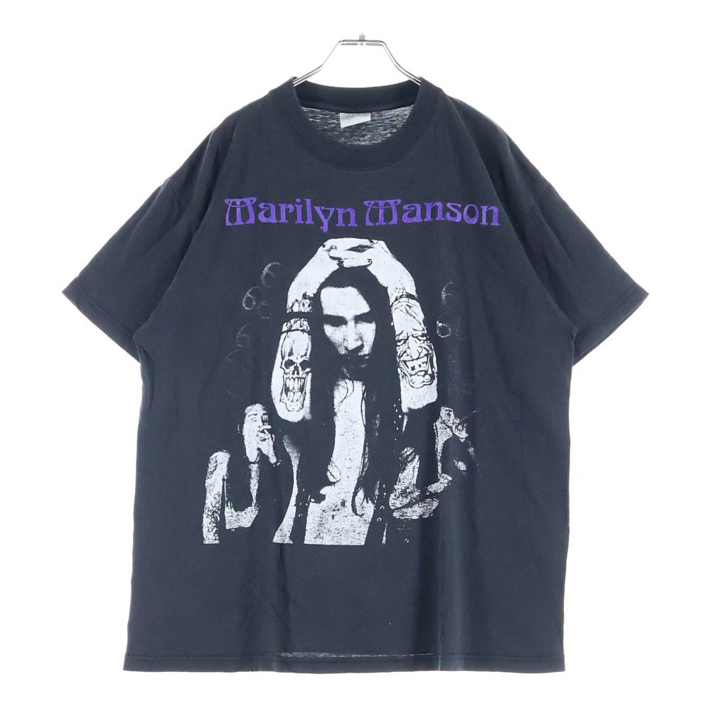 VINTAGE(ヴィンテージ) 90s MARILYN MANSON 666 TEE 半袖プリントTシャツ カットソー マリリンマンソン ブラック