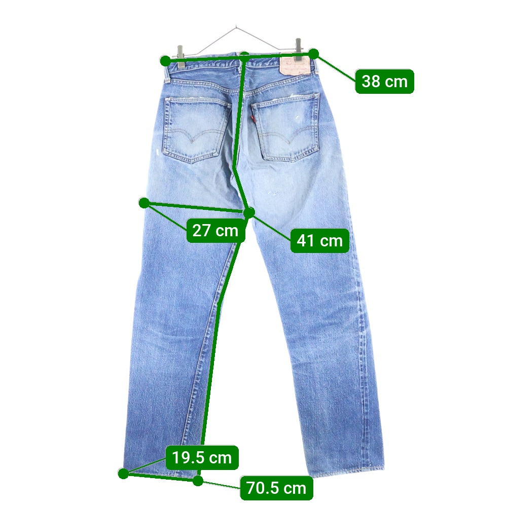 Levi's(リーバイス) 60s VINTAGE BIG E 前期 ボタン裏刻印2 不均等V 足長R ストレートデニム パンツ インディゴ