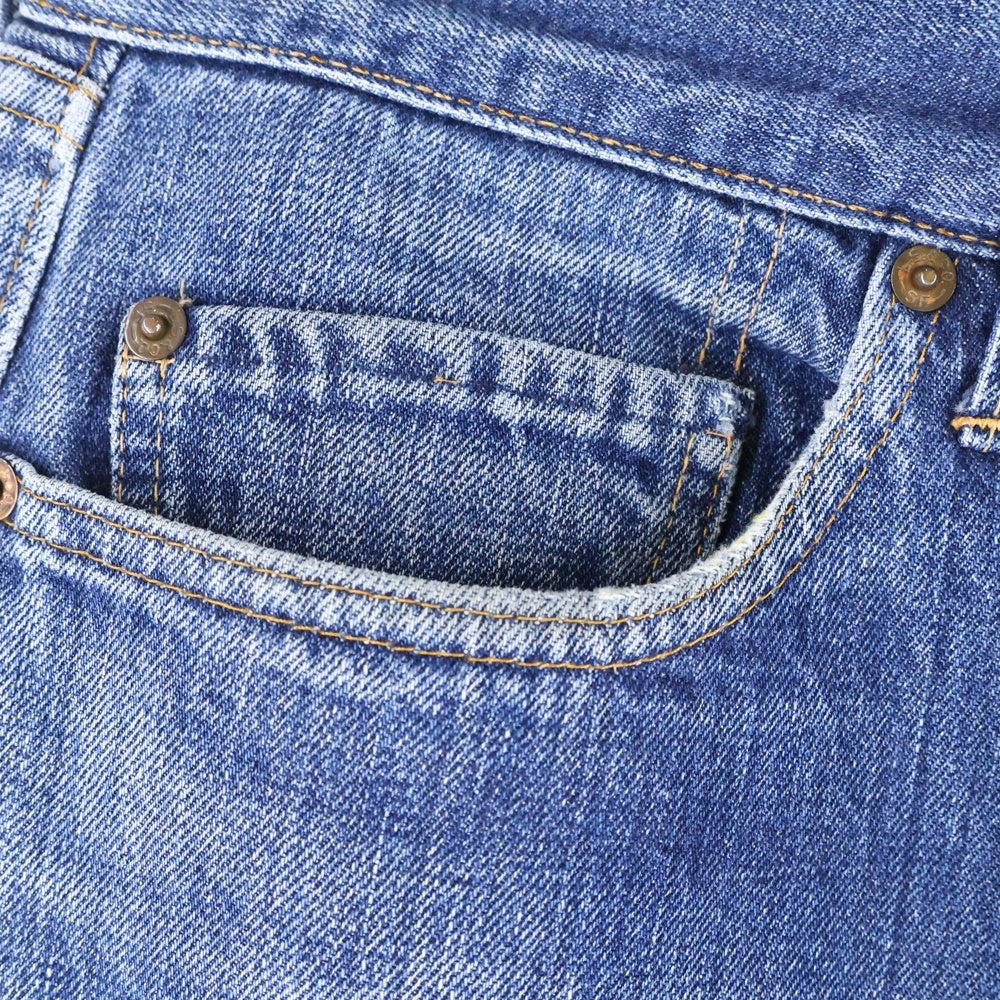Levi's(リーバイス) 60-70s VINTAGE 502 BIG E 均等V ボタン裏刻印8 42TALON 並行ステッチ ジップフライ デニム パンツ インディゴ