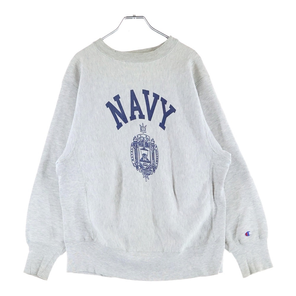 CHAMPION(チャンピオン) 80s REVERSE WEAVE WARMUP NAVY トリコタグ後期 リバースウィーブ スウェット トレーナー グレー