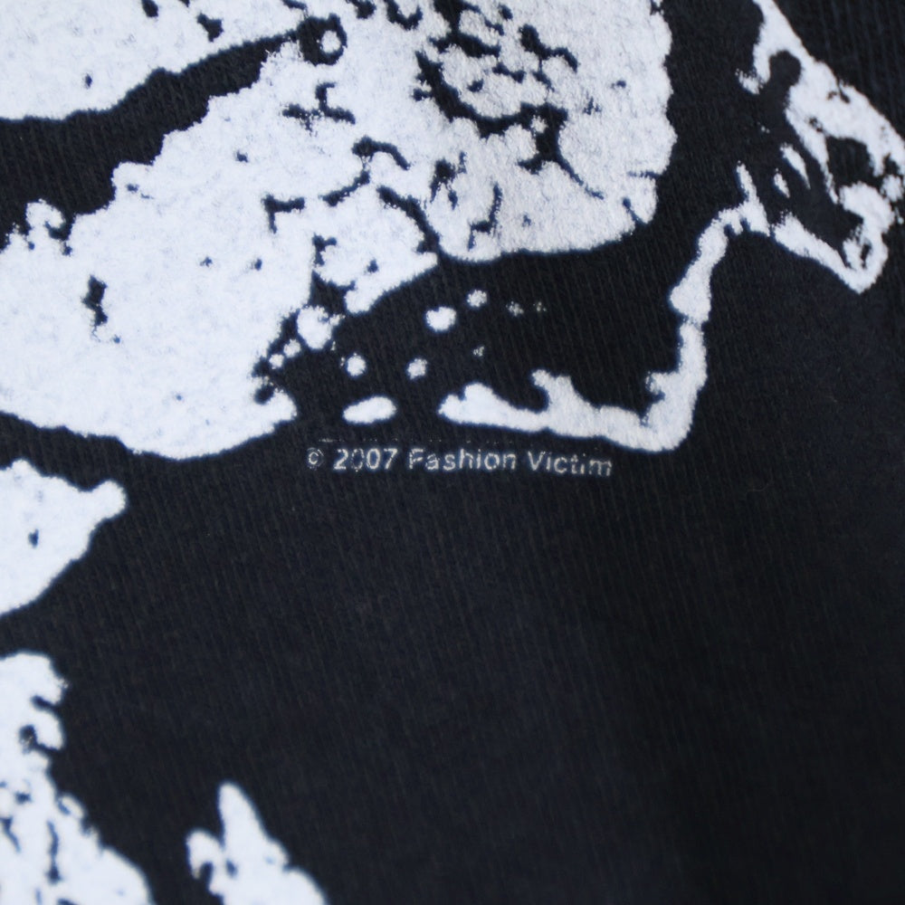 VINTAGE(ヴィンテージ) 00s FASHION VICTIMS ファッションヴィクティム スカル プリント Tシャツ 半袖カットソー ブラック
