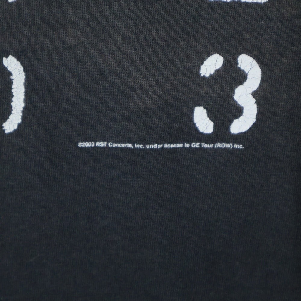VINTAGE(ヴィンテージ) 00s THE ROLLING STONES WORLD TOUR ローリングストーンズ 両面プリント Tシャツ 半袖カットソー ブラック