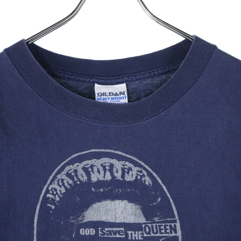 VINTAGE(ヴィンテージ) 90s SEX PISTOLS GOD SAVE THE QUEEN セックスピストルズ フロントプリント Tシャツ 半袖カットソーネイビー